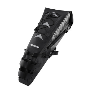 Bolsa de Sillín de <span class=keywords><strong>Bicicleta</strong></span> Impermeable ROCKBROS, Reflectante, de Gran Capacidad, Plegable, Bolsa Trasera para Ciclismo, MTB, Portaequipajes - Product Image 5