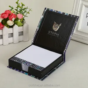 hard cover sticky notes box,memo box with sticky notes,memo pad holder