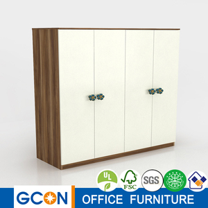 <strong>Single</strong> Two Four Door Children <strong>Wood</strong> Bedroom <strong>Wardrobe</strong> with Doors - Product Image 3
