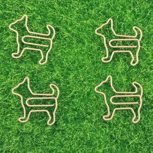Dierenvormige metalen papieren clip mooie hond paperclip