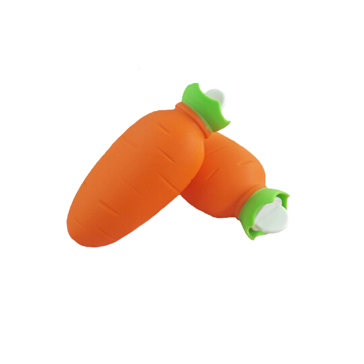 Портативная силиконовая сумка для рук с подогревом воды, подогреватель для рук в форме фруктов и овощей, моркови