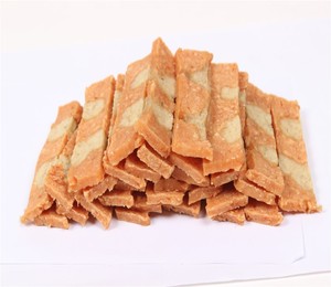 Fabricante OEM de comida para mascotas Etiqueta Privada pollo y bacalao rebanadas de pollo perro tratar comida para perros - Product Image 1
