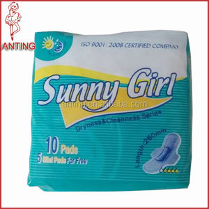 Sunny girl 260mm uso diario compresa sanitaria 10 unids más 5 salvaslip - Product Image 1