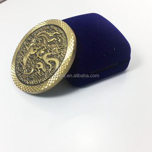 2018ของขวัญส่งเสริมการขายที่กำหนดเองโลหะสไตล์จีนเหรียญท้าทาย/3dเหรียญท้าทายmanufactur/สลักทองเหลืองเหรียญที่มีมังกร - Product Image 5