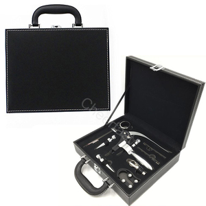 Độc đáo mở chai <span class=keywords><strong>corkscrew</strong></span> tất cả trong một PU da gói 9 cái phụ kiện rượu vang <span class=keywords><strong>Set</strong></span> Bunny <span class=keywords><strong>corkscrew</strong></span> rượu vang đỏ Opener <span class=keywords><strong>Set</strong></span> - Product Image 2
