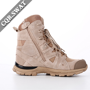 Botas de combate táctico británico calzado de moda hasta el tobillo con cierre de cordones y suela Vibram para Patrol - Product Image 3