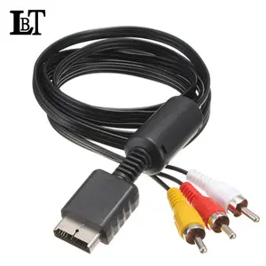 Cable AV de Audio y vídeo de alta calidad, Cable de Cable a 3 RCA, Cable de TV para Sony Playstation PS1 PS2, Cable de consola PS3