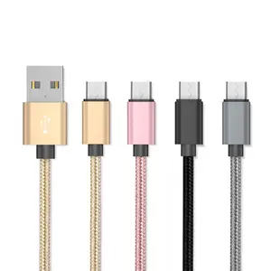 价格便宜批发尼龙编织物2a快速充电小型微型电缆重型USB A电缆