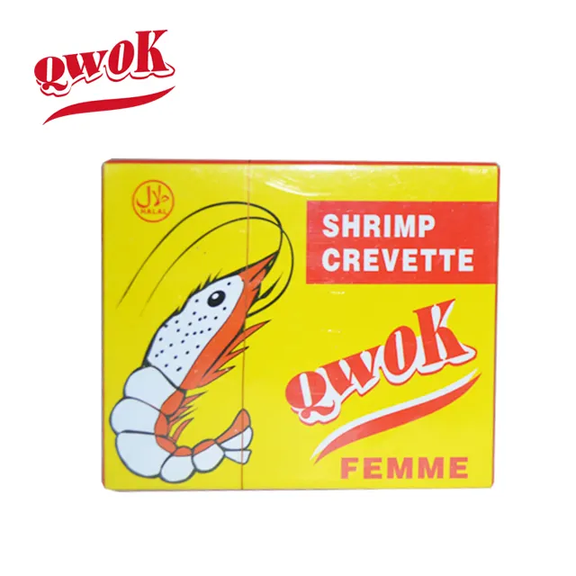 QWOK HALAL CREVETTE BOUILLON CUBE, Bumbu Kubus Udang