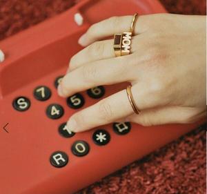 <span class=keywords><strong>Anello</strong></span> MOM Personalizzato in Acciaio Inossidabile Dorato e Anelli Chevalier di Jietao, Regalo per la <span class=keywords><strong>Festa</strong></span> <span class=keywords><strong>della</strong></span> <span class=keywords><strong>Mamma</strong></span> - Product Image 6