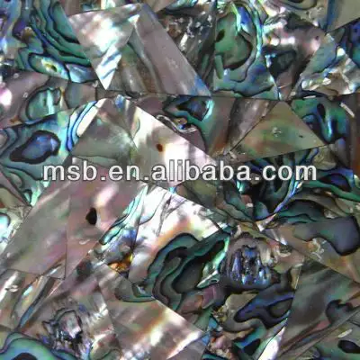 סדיר משולש abalone paua מעטפת פסיפס אריחים