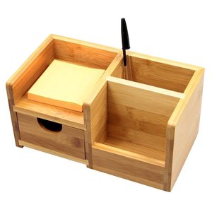 <strong>Desk</strong> <strong>Organiser</strong> with Drawer, Pen Holder <strong>Desk</strong> <strong>Tidy</strong>, Made of Bamboo - Product Image 6