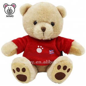 8'' Cartoon Cute Custom LOGO Stuffed Animal Plush Brown <strong>Teddy</strong> <strong>Bear</strong> <strong>Wholesale</strong> Kids Soft Plush Toy <strong>Sublimation</strong> <strong>Teddy</strong> <strong>Bear</strong> <strong>T</strong> <strong>Shirt</strong> - Product Image 2
