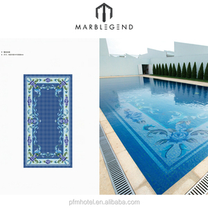 PFM design mosaico in vetro blu piastrellatura mosaico per piscina in vendita - Product Image 4