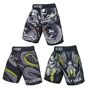 Custom Gesublimeerd MMA Shorts Boksen Strijd Gym Shorts Voor Mannen
