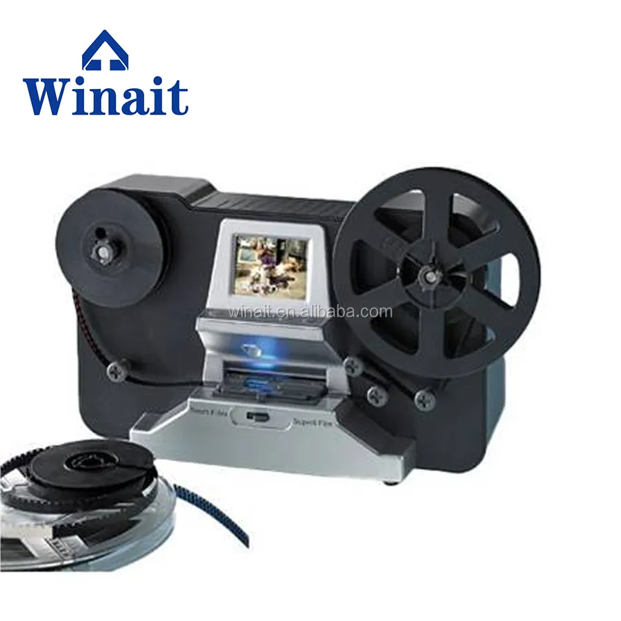 Winait Roll Film Scanner Super 8/8 Mm Roll Film Digital Video Converter MP4 Scanner