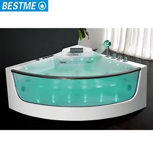 Luxe bain à remous massage baignoire chine spa avec lumière LED