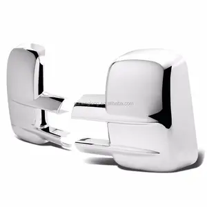 Voor 03-15 Chevy Silverado 1500 + 2500 + 3500 + ALLE HD Full Towing Mirror Chrome Cover 2015