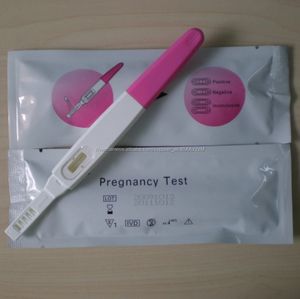 CE giá thấp một bước keo vàng Mang Thai (<span class=keywords><strong>HCG</strong></span>) Nhanh Chóng chẩn đoán Nước Tiểu/toàn bộ máu/huyết thanh kiểm tra bộ dụng cụ - Product Image 3