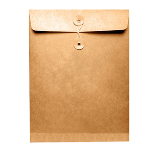 ทำด้วยมือซองจดหมายกระดาษสีแดง A3 A4ซองจดหมายที่มีสตริง - Product Image 3