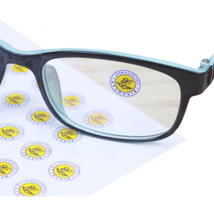 Etichetta impermeabile in PVC per occhiali, adesivo personalizzato con logo per occhiali da vista - Product Image 5