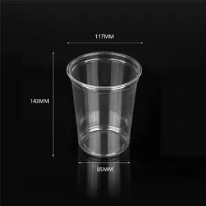 24oz 32oz PET Disposable Clear Plastic Deli Cups For Salad And Takeout Foods for custom