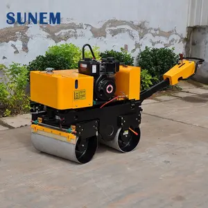 MIni manned เดินหลังมือ compact road roller