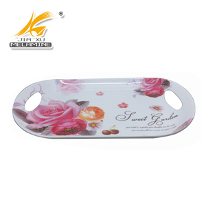 Plateaux de service en mélamine fabriqués en Chine, <span class=keywords><strong>plateau</strong></span> avec poignée en plastique - Product Image 3