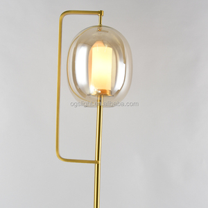 Americana decoración interior iluminación Industrial moderna antiguo vidrio sombra lámpara de pie <span class=keywords><strong>para</strong></span> el hogar - Product Image 3
