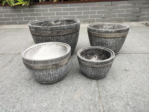 Poterie en béton pour maison et jardin, en <span class=keywords><strong>fibre</strong></span> <span class=keywords><strong>de</strong></span> verre, solide, durable, <span class=keywords><strong>de</strong></span> qualité supérieure, pour jardin d'extérieur - Product Image 3