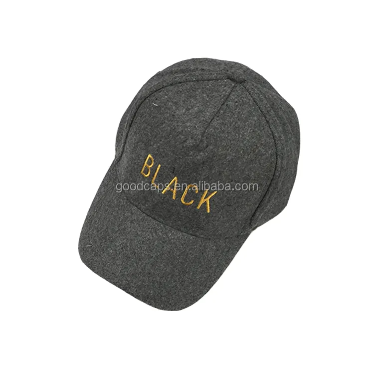 5 panel baseball caps and hats embroidered logo customized wool hat sport caps