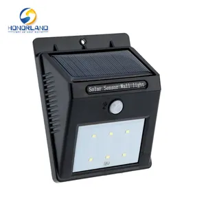 Zonne-Energie Bewegingssensor Wandverlichting Waterdichte Tuin Buiten Decoratieve Wandlampen Zonne-Energie Led Licht