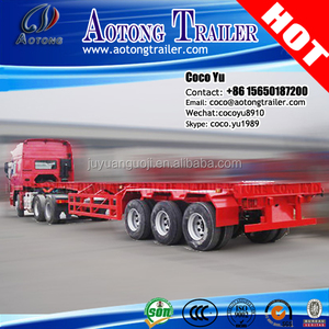 Durable MSK naviera transporte <span class=keywords><strong>de</strong></span> ganso cuello <span class=keywords><strong>de</strong></span> Tres ejes <span class=keywords><strong>Remolque</strong></span> Esqueleto contenedor <span class=keywords><strong>de</strong></span> $ number pies - Product Image 2