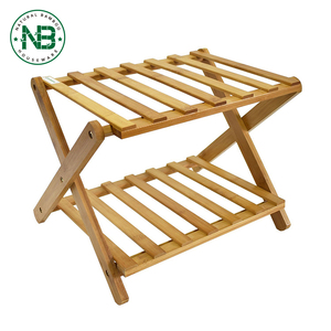 Alibaba encargo plegable de madera plegable <span class=keywords><strong>Zapatero</strong></span> de bambú silla - Product Image 1