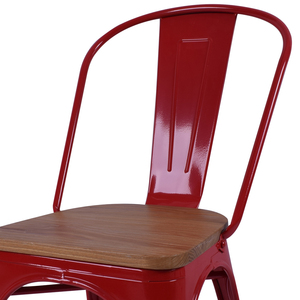 Sillas de Comedor de <span class=keywords><strong>Madera</strong></span> Antiguas de Estilo Industrial para Cafetería y Restaurante al Aire Libre, <span class=keywords><strong>Silla</strong></span> <span class=keywords><strong>Tolix</strong></span> de Metal Vintage - Product Image 5