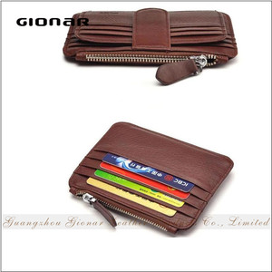 RFID Blocking ที่ใส่บัตร<span class=keywords><strong>เครดิต</strong></span>มินิมอลลิสต์,กระเป๋าใส่เหรียญด้านหน้ามีช่องใส่ซิมทำจากหนังนิรภัย - Product Image 5
