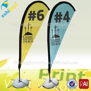 Moins cher plage drapeaux teardrop bannière publicitaire / plume plage bannière / rectangle plage bannière - Product Image 3