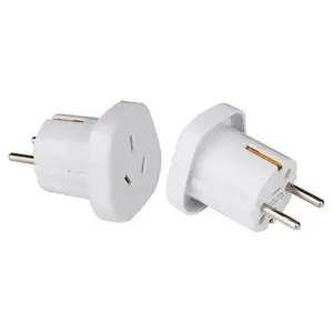 Aterrado Austrália/Chinês para a europa adaptador de tomada schuko ficha schuko 16a 250v poder feminino plug