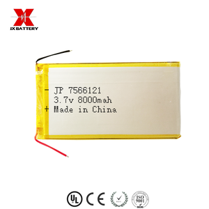 תא סוללה בקיבולת גדולה נטענת 7565121 <span class=keywords><strong>lipo</strong></span> הסוללה 3.7 v 8000 mah עבור אישית בנק כוח - Product Image 2