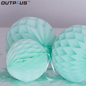 12 inch 30 cm white pendant color tissue paper honeycomb ball - Product Image 4
