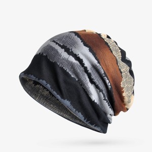 <span class=keywords><strong>Bonnet</strong></span> de jogging d'été rayé <span class=keywords><strong>noir</strong></span> et jaune imprimé sur mesure pour chimiothérapie - Product Image 2