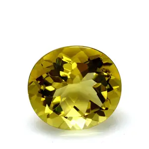 Artificial Oval Golden Yellow Topaz Citrine Stone Price Crystal Quartz