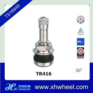 tr416 1 1/2 " chrome bolt - in הצמיגים valve גזע tr 416 עם כובע כרום 
