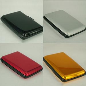 NEW Fashion Aluminum Surface Card Box <strong>Waterproof</strong> <strong>Wallet</strong> with ID Bank Bus Credit Card Holder - Product Image 4
