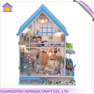 Montado de la familia de muñecas en miniatura, miniatura de diy 3d casa, escala 1:24 miniaturas - Product Image 2