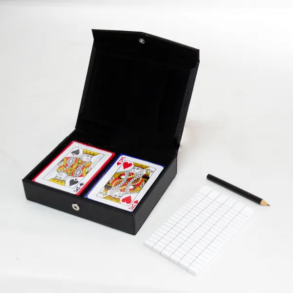 Персонализированная Коробка для покерных карт из искусственной кожи, игральные карты с упаковочным чехлом