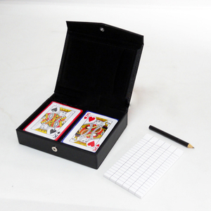 Custom PU Leather Poker Card Box Playing CardsとPackaging Case