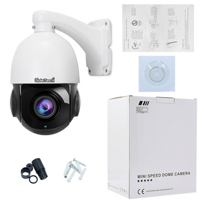 JideTech 5MP 4.5inch POE 20X Zoom Câmera PTZ ao ar livre Auot Tracking Segurança <span class=keywords><strong>IP</strong></span> PTZ Dome <span class=keywords><strong>Camera</strong></span> IR até 120M Frete Grátis