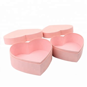 Custom High-end Heart Shape Rigid Cardboard Waterproof Flower Box With Plastic Insert Flower Packaging Pantone Color CMYK
