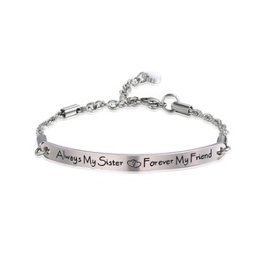 MECYLIFE cadena <span class=keywords><strong>siempre</strong></span> mi hermana <span class=keywords><strong>para</strong></span> <span class=keywords><strong>siempre</strong></span> mi amigo hermana pulsera - Product Image 4